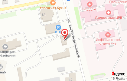 Аптека Таттехмедфарм на улице З.Космодемьянской на карте