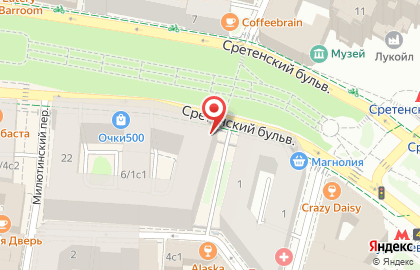 Компания ЗдравФинанс на Сретенском бульваре на карте