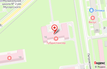 Главное бюро медико-социальной экспертизы Псковской области на Красноармейской улице на карте
