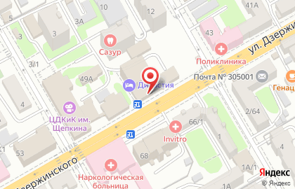 Пекарня Добропек на улице Дзержинского на карте