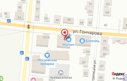 Магазин цифровой техники DNS на улице Гончарова на карте