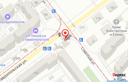 Алкогольный магазин Рос-Алко на Ставропольской улице на карте