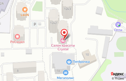 Студия красоты Crystal на карте