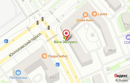 Аптека Вита в Санкт-Петербурге на карте