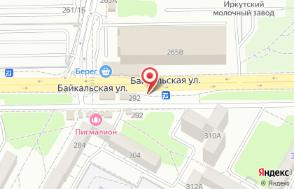 Киоск по продаже печатной продукции на Байкальской улице на карте