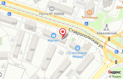 Продовольственный магазин Агрокомплекс на Ставропольской улице, 262 на карте