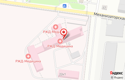 Отделенческая больница на станции Ижевск, ОАО РЖД на карте