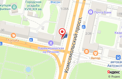 Детская поликлиника Городская детская больница №3 на Комсомольском проспекте на карте