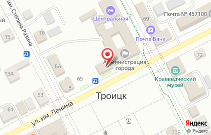 Управление по культуре в Челябинске на карте