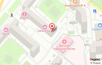Медицинская клиника CMD на Ленинском проспекте, 89/2 на карте