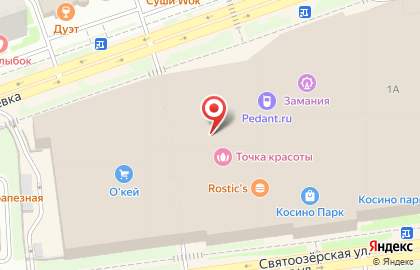 Магазин Кантата на метро Лермонтовский проспект на карте