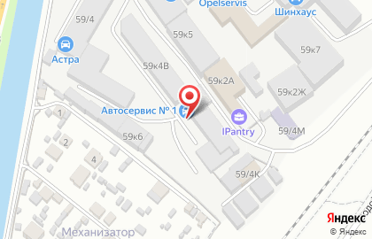 Автосервис №1 в Октябрьском районе на карте