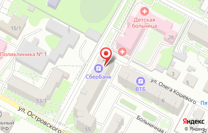 Агентство недвижимости Каскад-Недвижимость на улице Островского на карте