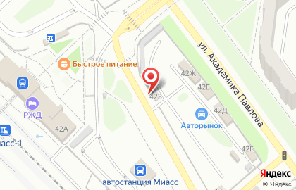 Шиномонтажная мастерская на улице Академика Павлова на карте