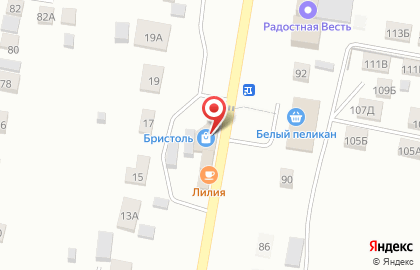 Магазин у дома Бристоль на улице Строителей на карте