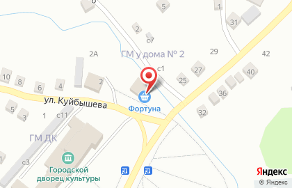 Продовольственный магазин Фортуна на Коммунистической улице на карте