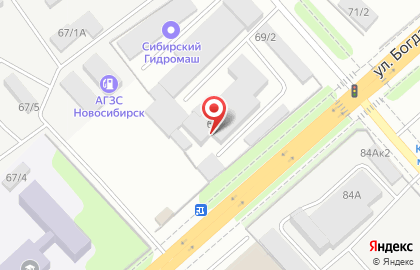 Сибтеплоизоляция, ЗАО, Новосибирское строительное управление теплоизоляционных работ на карте