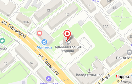 Столовая Надежда в Октябрьском районе на карте