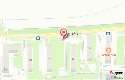 Продуктовый магазин на Ягодной улице на карте