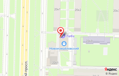 Банкомат Почта Банк на Новоизмайловском проспекте на карте