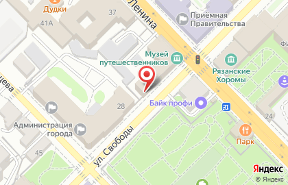 Отдел по Советскому району, Министерство труда и социальной защиты населения Рязанской области на карте