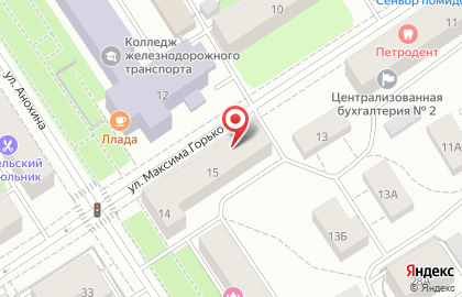 Юридическая компания Юринформ на улице Максима Горького на карте