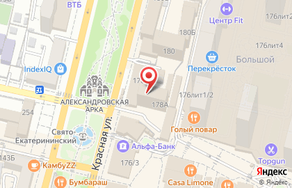 Гефест Проекция на Красной улице на карте