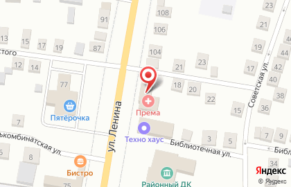 Медицинская лаборатория Медис на улице Ленина на карте