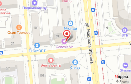 Магазин Posh на улице Маршала Жукова на карте