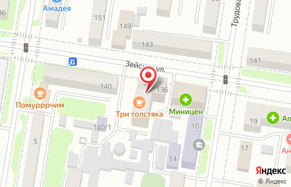 Компания Sibgeopro на Зейской улице на карте