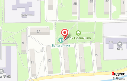 Детский парк Солнышко на Бородинской улице на карте