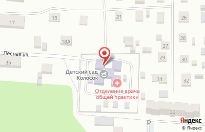 Детский сад Колосок на Садовой улице на карте