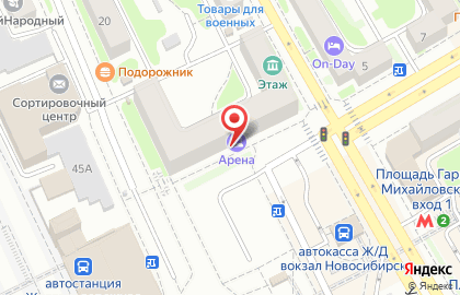 Ювелирная мастерская Арена на Площади Гарина-Михайловского на карте