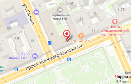 Поликлиника №27 на метро Садовая на карте
