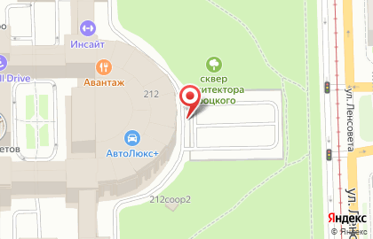 Автостоянка на Московском проспекте, 212Б на карте