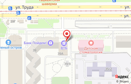 Банк ВТБ в Челябинске на карте