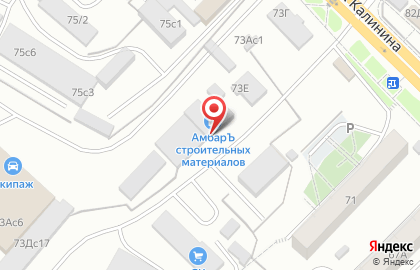 Магазин строительных материалов АмбарЪ в Октябрьском районе на карте