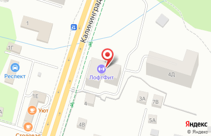 Клуб каратэ Киокушинкай Янтарный Дракон в Калининграде на карте