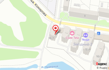 Школа танцев Best Star на бульваре Комарова на карте