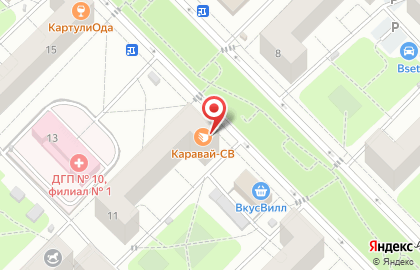 Сеть булочных Каравай СВ на Проспекте Вернадского на карте