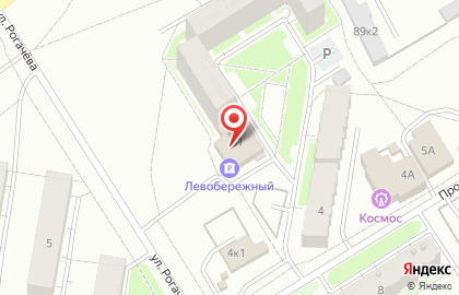 Банкомат Банк Левобережный на улице Рогачёва в Бердске на карте