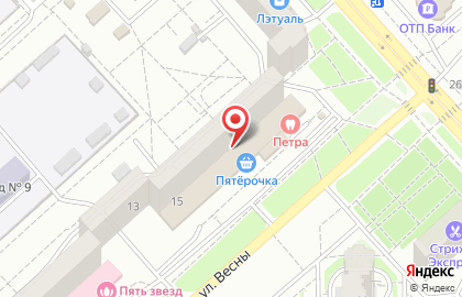 ООО Аркадия на улице Весны на карте