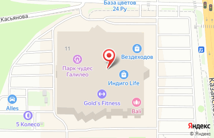 Сеть супермаркетов цифровой техники DNS на Казанском шоссе на карте