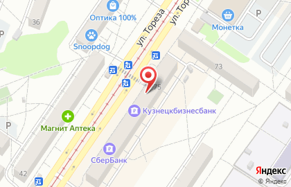 Магазин корейских салатов в Заводском районе на карте