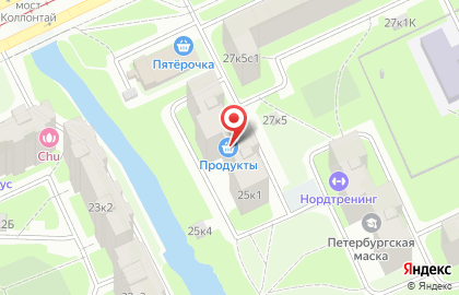 Продуктовый магазин в Санкт-Петербурге на карте