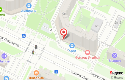 Супермаркет ДИКСИ на проспекте Пятилеток, 9 к 1 на карте