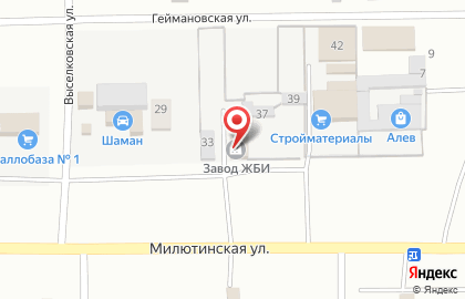 Завод ПБК на Милютинской улице на карте