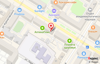 Саквояж на улице Ленина на карте