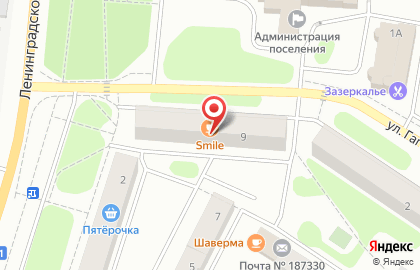 Акцент на Невской улице на карте