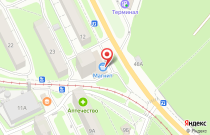 Супермаркет Магнит на улице Черняховского, 11 на карте